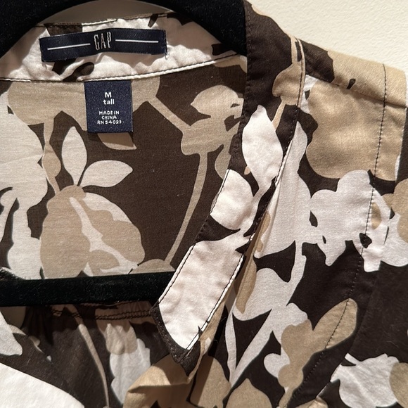 Retro print floral blouse-GAP medium tall - Picture 4 of 6